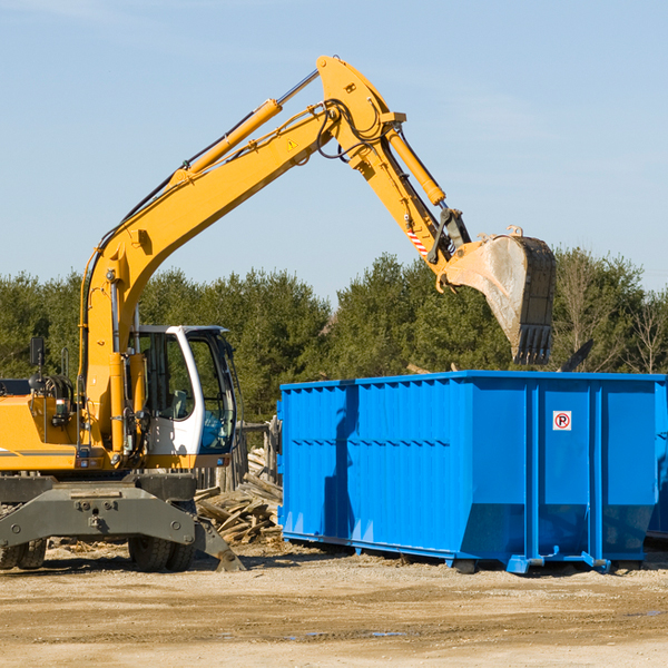 what are the rental fees for a residential dumpster in Woodhull